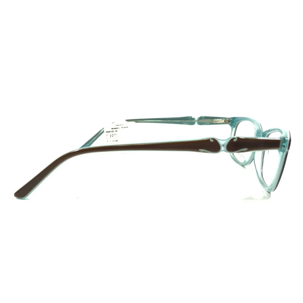 Candies C KRIS BRN Eyeglasses Frames Brown Blue Cat Eye Full Rim 49-16-140